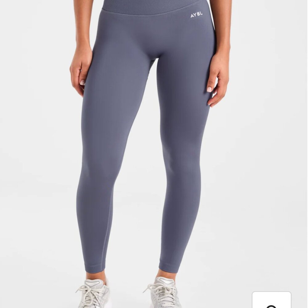 AYBL Women’s Blue/Grey Workout Leggings | XS | Booty Contouring